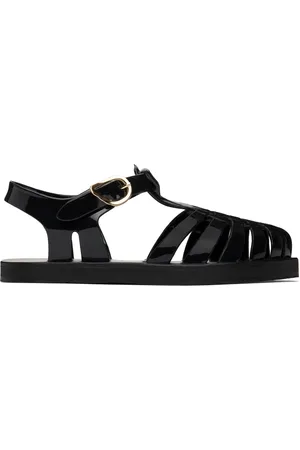 Ancient Greek Sandals Black Homeria Jelly Sandals