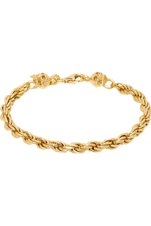 EMANUELE BICOCCHI SSENSE Exclusive Gold Skull Bracelet