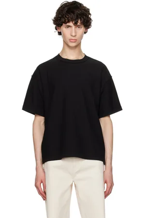 JOHN ELLIOTT Black Reversed Cropped T-Shirt