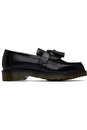 Dr. Martens Black Adrian Smooth Leather Tassel Loafers