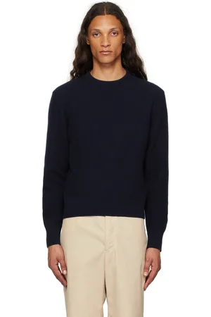 Thom Browne Navy Striped Sweater