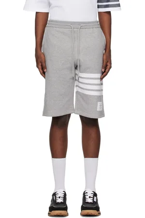 Thom Browne Gray Classic Loopback 4-Bar Shorts
