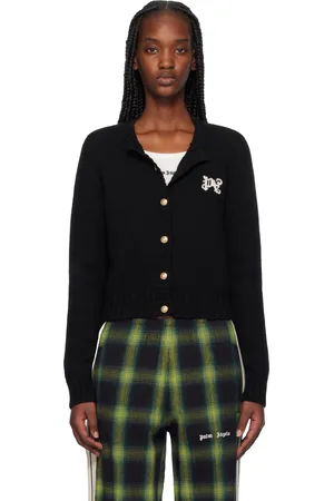 Palm Angels Black Monogram Cardigan