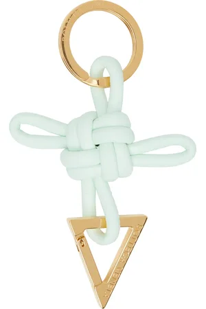 Bottega Veneta Green Triangle Key Ring