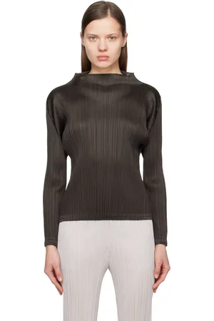 PLEATS PLEASE ISSEY MIYAKE Black Monthly Colors December Top