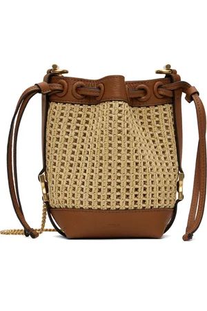 Chloé Beige & Brown Micro Bucket Bag
