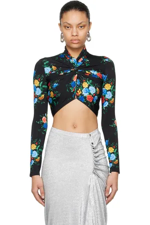 Paco rabanne Black Printed Long Sleeve T-Shirt
