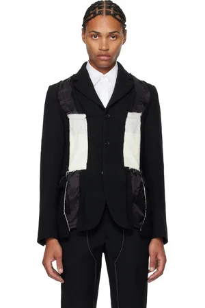 Comme des Garçons Black Herringbone Blazer