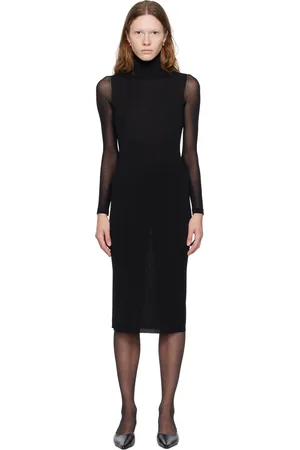 Max Mara Black Natalia Midi Dress