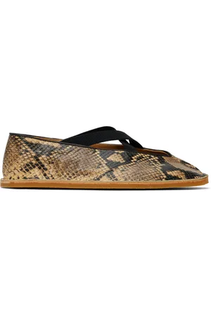 DRIES VAN NOTEN Beige & Black Leather Loafers