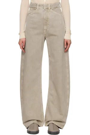 LEMAIRE Beige Curved Jeans