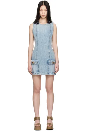 Stella McCartney Blue Faded Denim Minidress