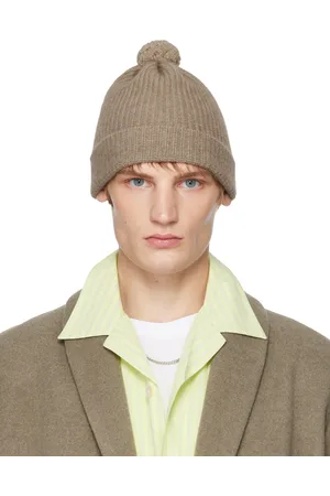 Tekla SSENSE Exclusive Brown AURALEE Edition Night Knit Beanie