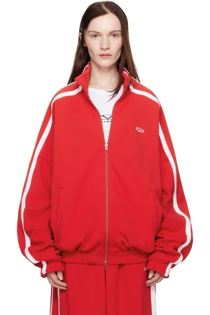 Vetements Red Oval Logo Gym Jacket