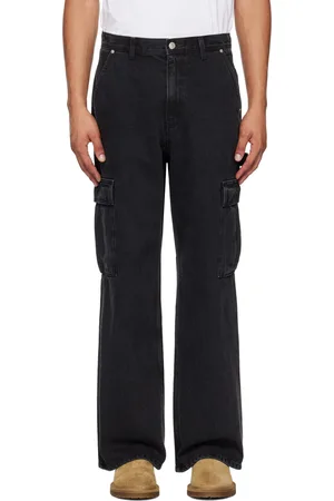 DUNST Black Carpenter Denim Cargo Pants