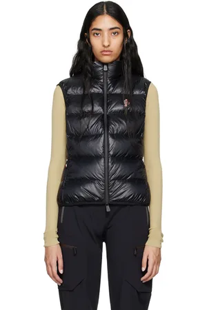 Moncler Black Logo Patch Down Vest