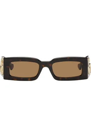 Gucci Brown Rectangular Sunglasses