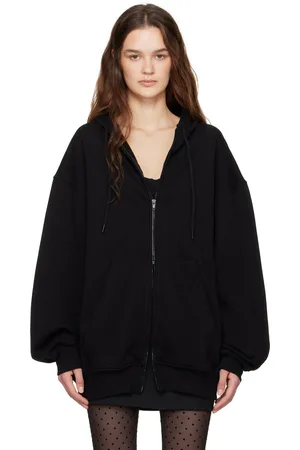 WARDROBE.NYC Black Oversize Zip Hoodie