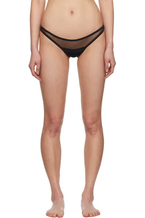 Yasmine Eslami Black Serena Thong