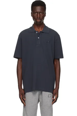 Maison Kitsuné Navy Bold Fox Head Polo