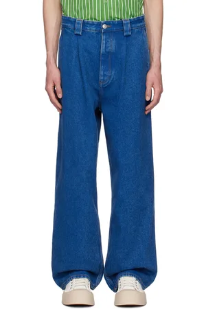 Marni Blue Coated Jeans