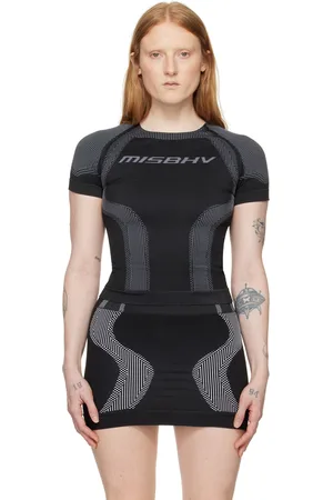 MISBHV Black Jacquard Sport Top