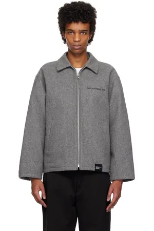 NEIGHBORHOOD Gray Melton Zip Work Jacket