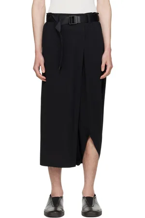 Issey Miyake Black Seamless Bottoms Basic Trousers