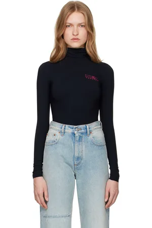 Maison Margiela Black Jersey Bodysuit