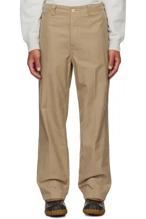 VISVIM Beige Wide Chino Trousers