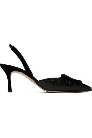 Manolo Blahnik Black Mayslibi Heels