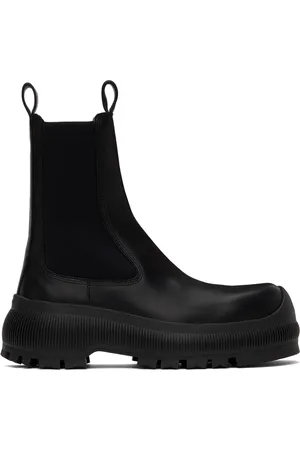 Jil Sander Black Calf Leather Chelsea Boots