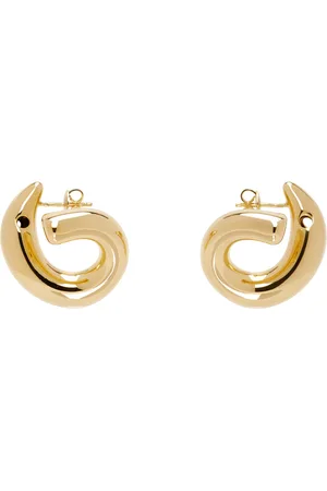 Bottega Veneta Gold Sardine Earrings