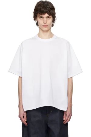 SACAI White Cotton Jersey T-shirt