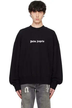 Palm Angels Black Classic Logo Sweatshirt