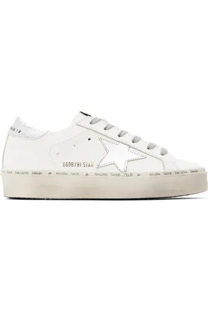 Golden Goose White Hi-Star Sneakers
