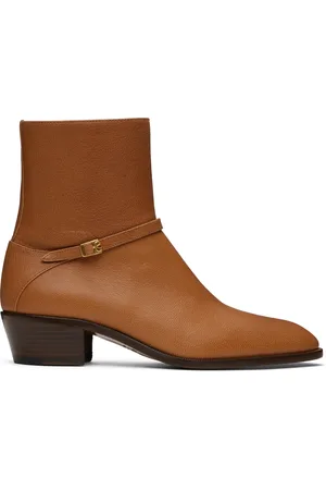VALENTINO GARAVANI Tan Pat Boots