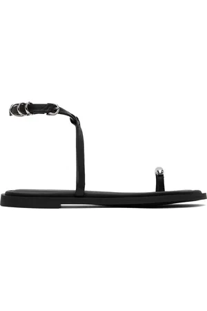 RAG&BONE Black Geo Ring Sandals