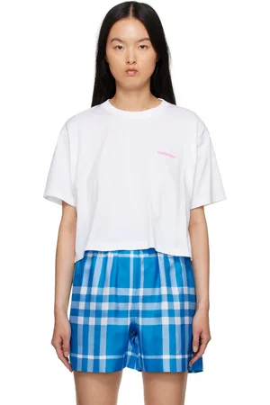 Burberry White Oak Leaf Crest T-Shirt
