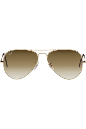 Ray-Ban Gold Aviator Gradient Sunglasses