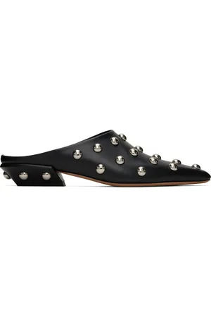 PARIS TEXAS Black Belle Sabot Loafers