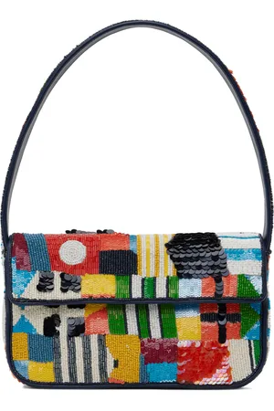 Staud Multicolor Tommy Beaded Shoulder Bag