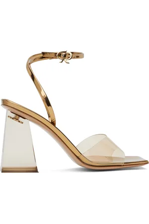 Gianvito Rossi Gold Cosmic 85 Heeled Sandals