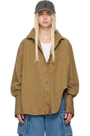 The Attico Tan Oversized Shirt