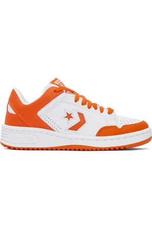 Converse Orange & White Weapon Low Top Sneakers