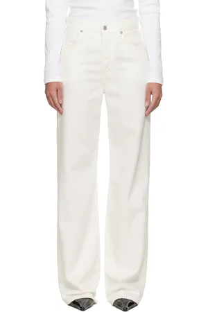 Citizens of Humanity Off-White Annina High Rise Wide Leg 33 Jeans