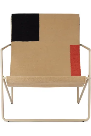 Ferm Living Brown & Red Desert Lounge Chair