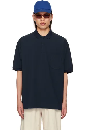 NANAMÍCA Navy Press-Stud Polo