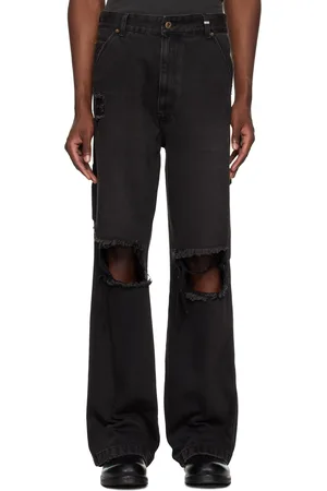 We11 Done Black Distressed Jeans