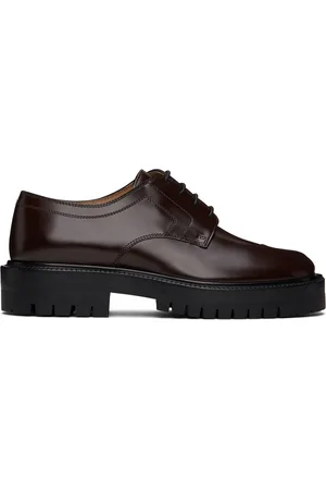 Maison Margiela Brown Tabi Lace-Up Oxfords